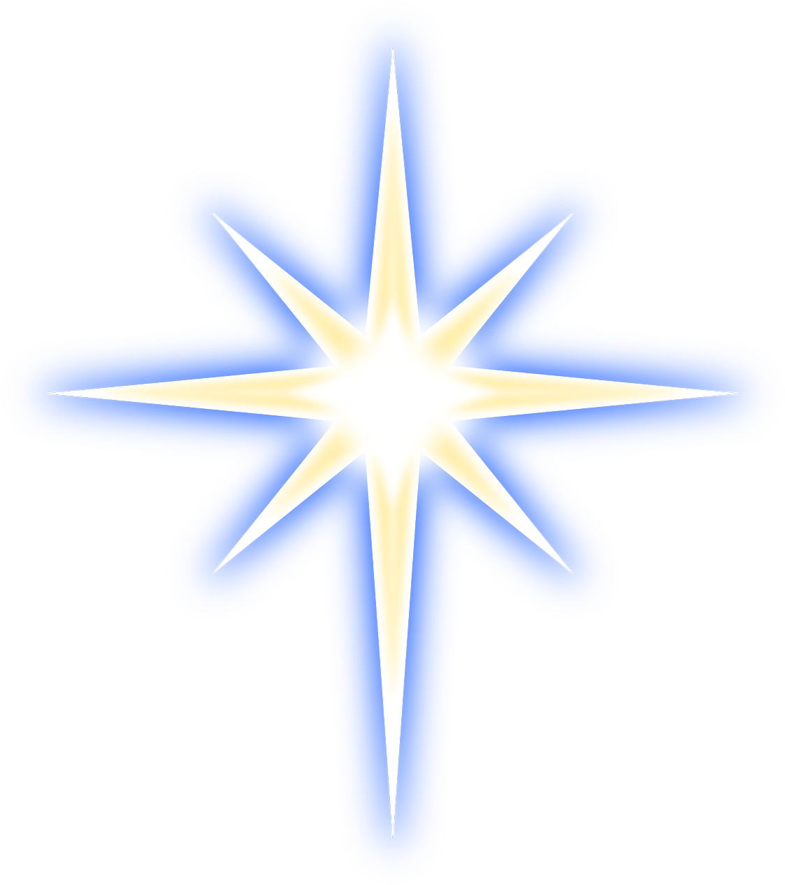 Christmas Tree With Flashing Lights - Christmas Star (528x594), Png Download