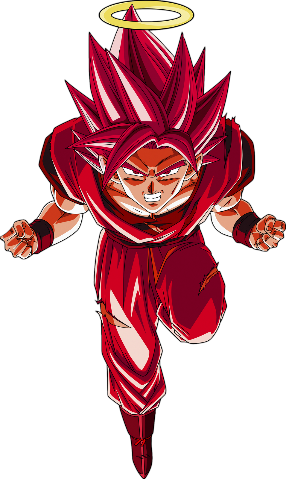 Dragon Ball Fighterz Download Png Image - Dragon Ball Z Goku Kaioken X100 (956x1600), Png Download