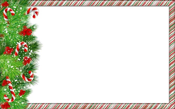 Christmas Border Png Image - Christmas Picture Frame Png (600x375), Png Download