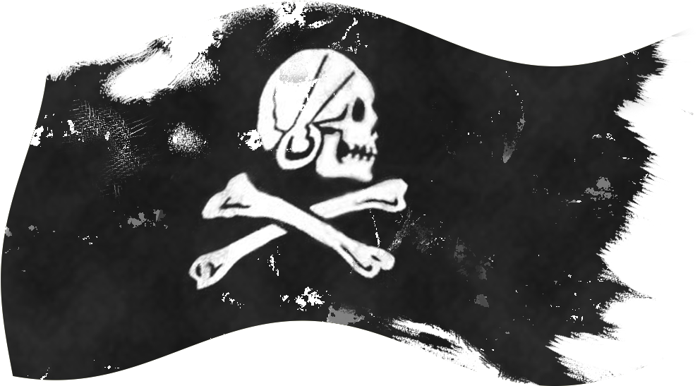 Pirate Flag Png - Black Pirate Flag Png (1000x700), Png Download