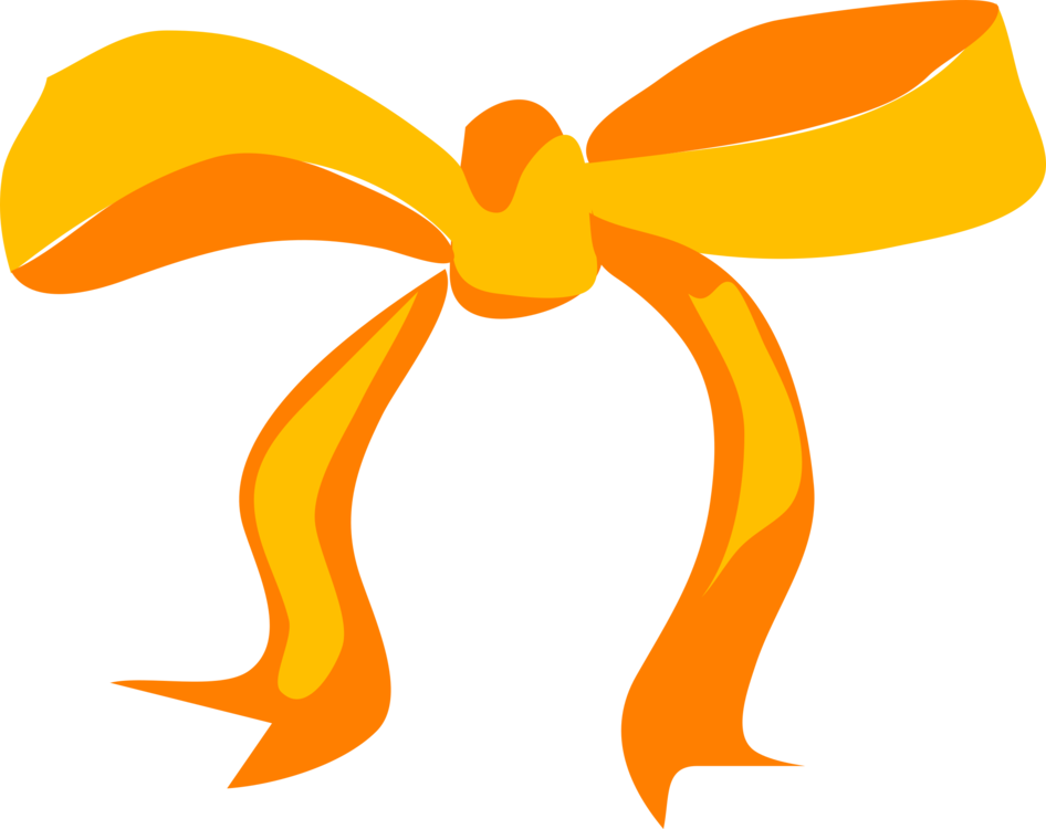 Clip Art Christmas Bow And Arrow Drawing Yellow Ribbon - Clipart Fiocco (946x750), Png Download