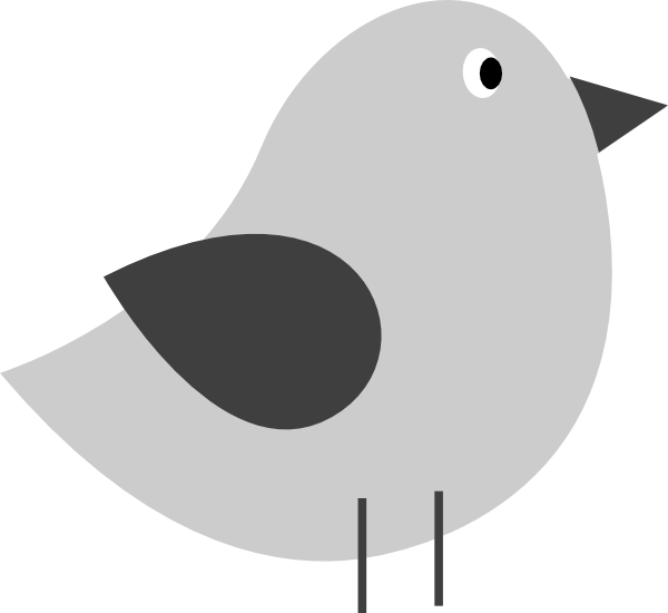 Bird Clip Art - Cute Bird Silhouette Png (600x550), Png Download