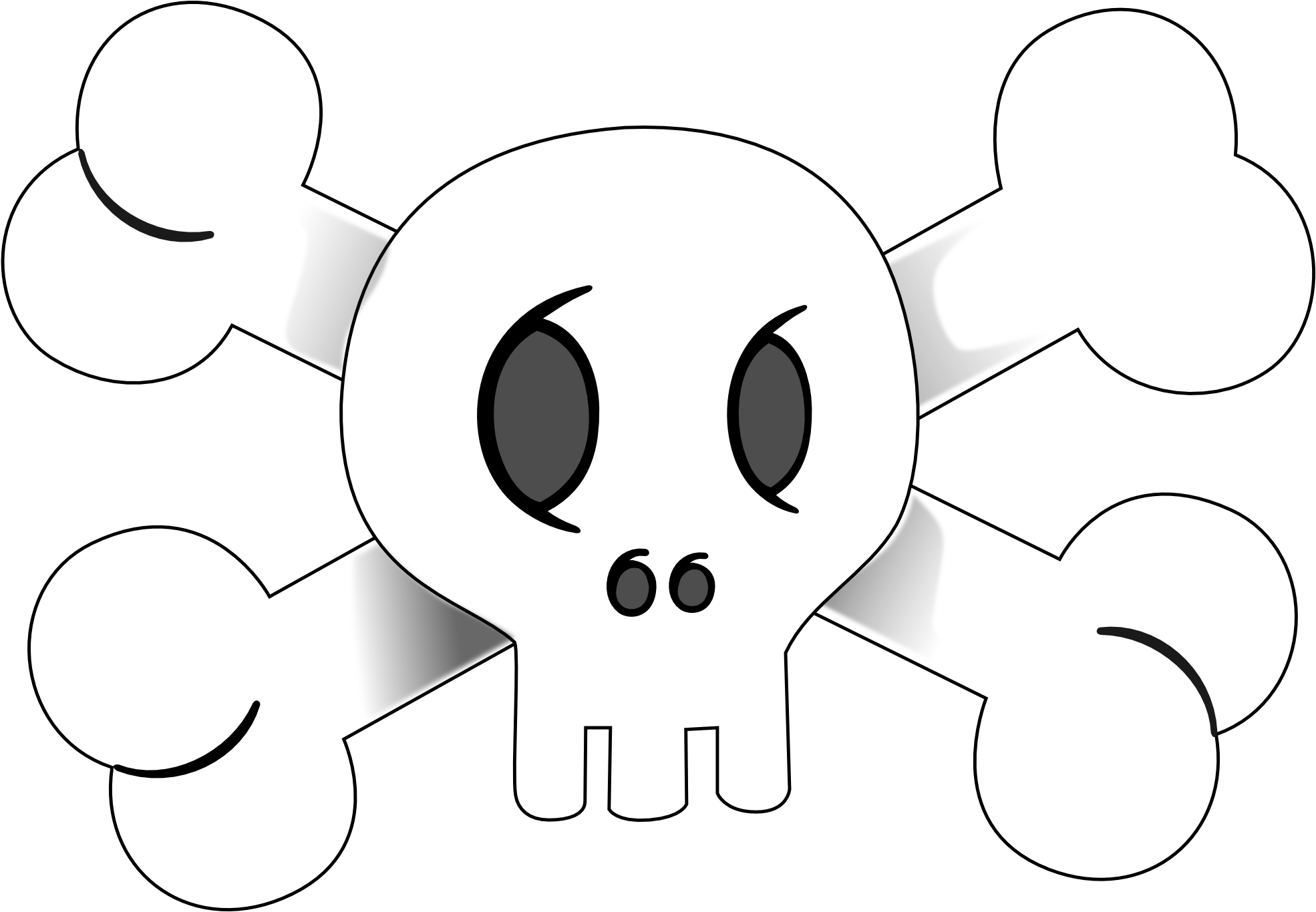 Pirate Flag Clip Art - Skull (1979x1376), Png Download