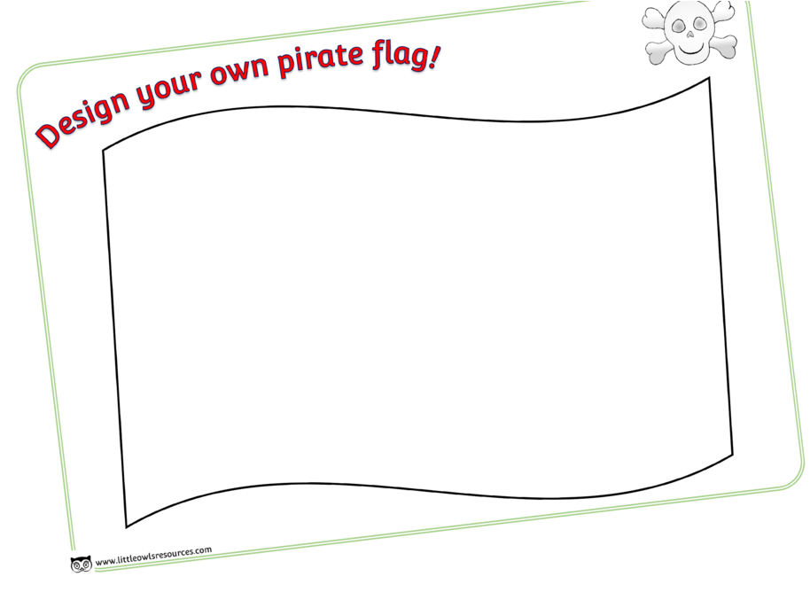 'design Your Own Pirate Flag' Template/activity Sheet - Document - Free ...