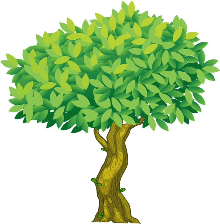 1 - Dog Under A Tree (763x800), Png Download