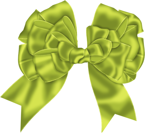Green Christmas Bow Png Cute Green Bow Clipsrt - Ribbon (467x430), Png Download