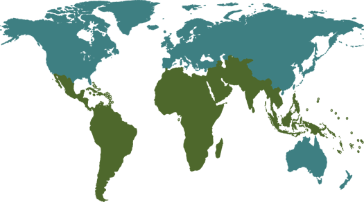 Global Financial Centres Map (525x292), Png Download