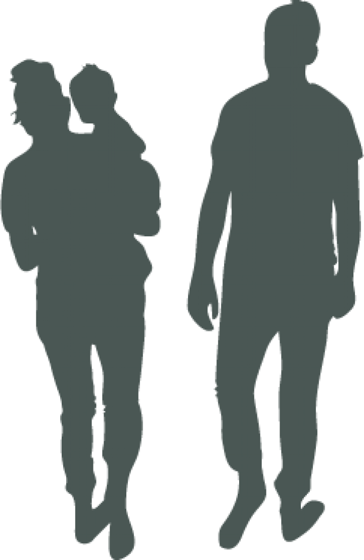 Silhuouette Of Two Adults, One Adult Is Carrying A - Now Everyone Will Know: The Perfect Husband, His Shattering (720x1107), Png Download