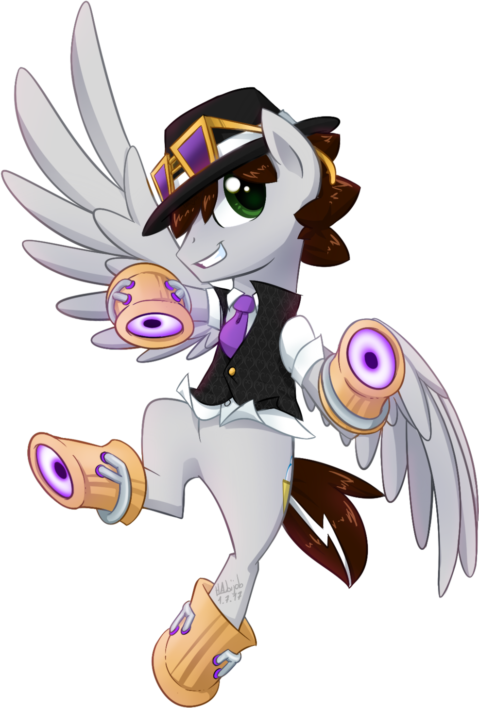 Habijob, Clothes, Hat, Lucio, Male, Oc, Oc - Moira Overwatch Mlp (1024x1534), Png Download