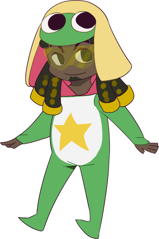 Overwatch Green Yellow Vertebrate Fictional Character - Keroro Overwatch (550x824), Png Download