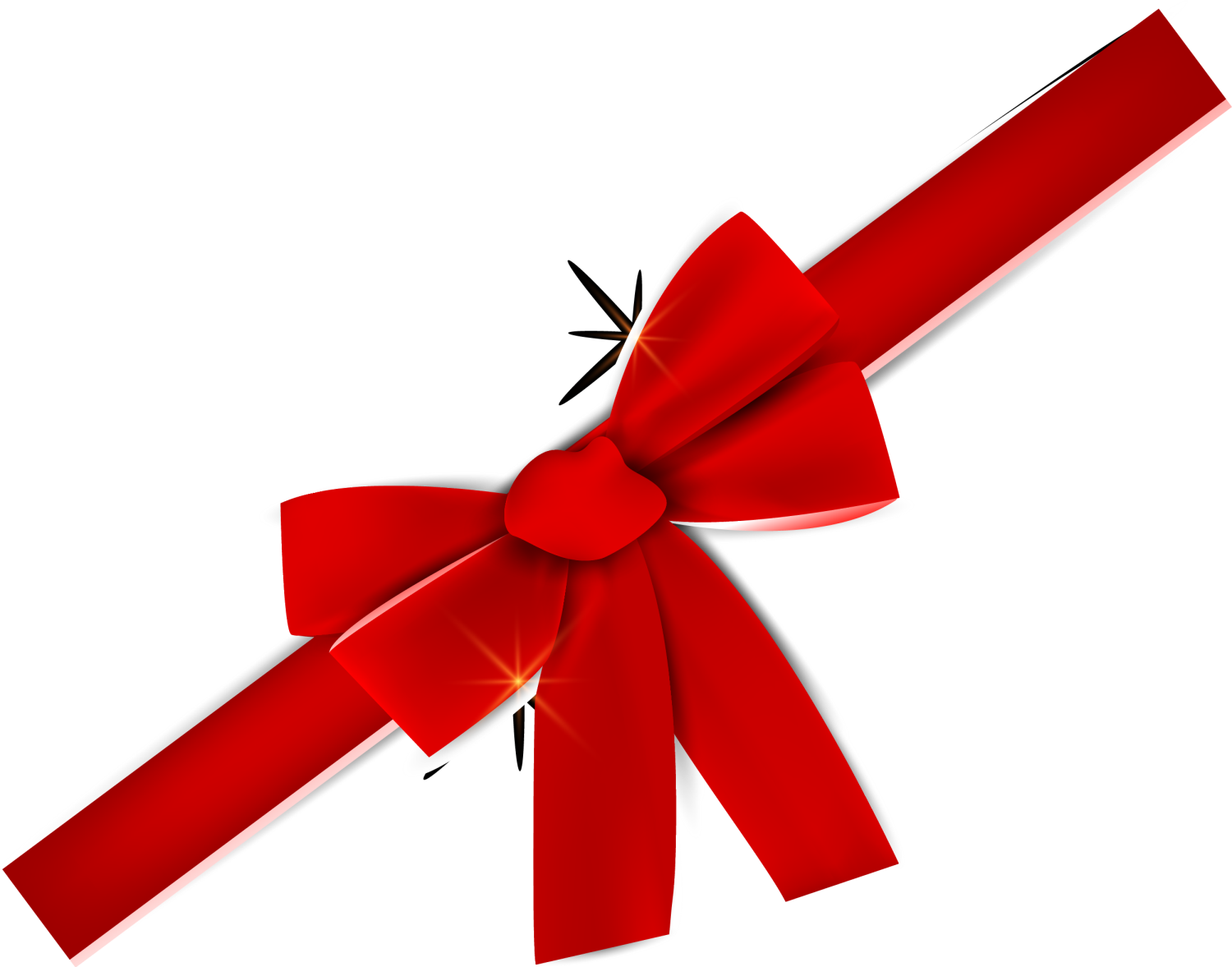 Christmas Bow Tie Clipart - Cinta Con Moño Png (1500x1177), Png Download