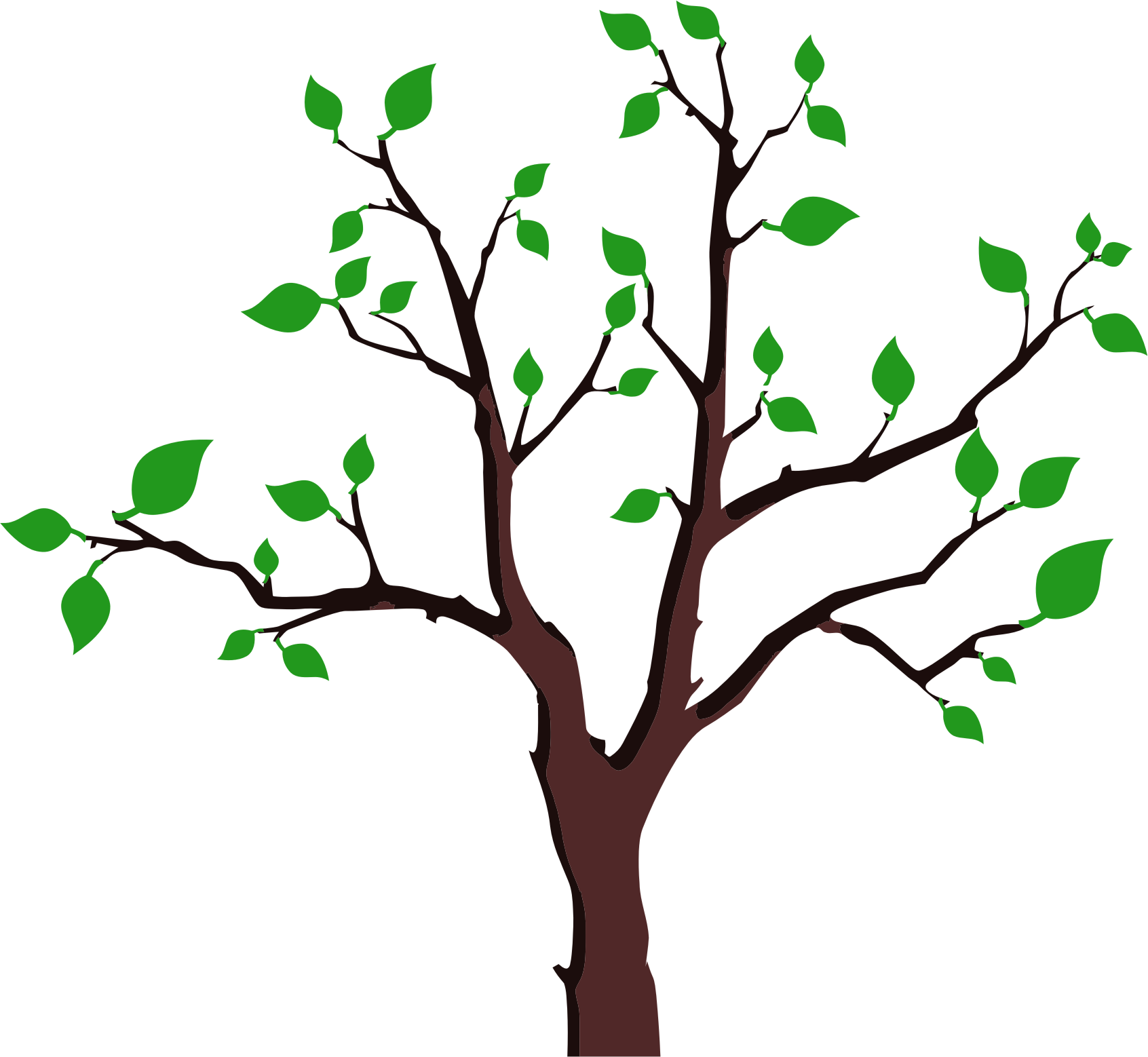 This Free Icons Png Design Of Sparse Foliage Tree (1692x1558), Png Download