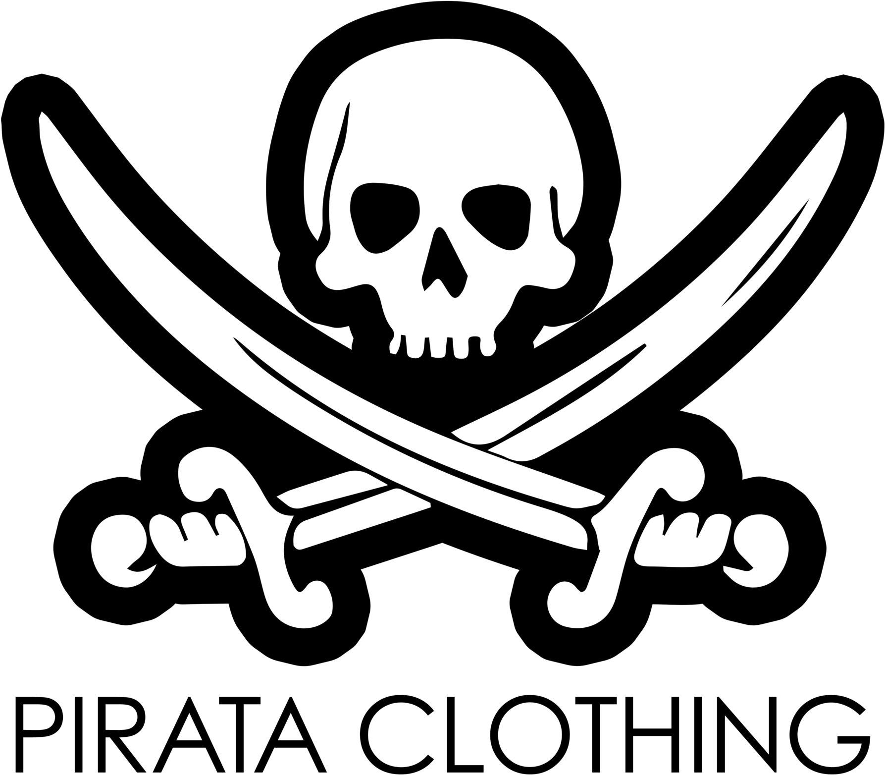 White Pirate Flag Dad Hat Pirata Skull - Jolly Roger (2048x2048), Png Download