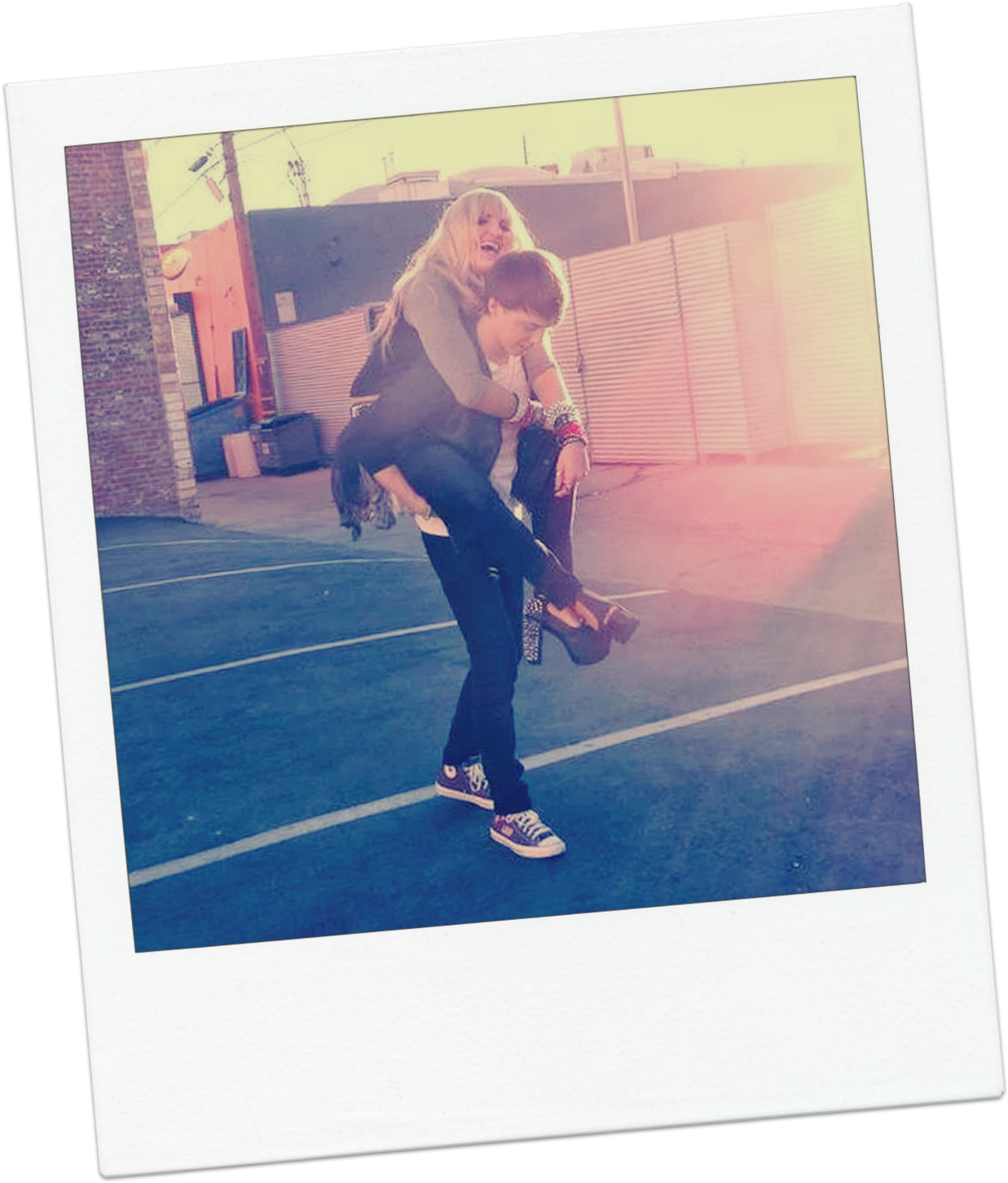 Jaz & Trey Polaroid - Girl (1251x1461), Png Download