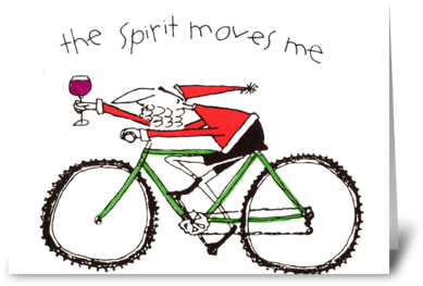 The Spirit Moves Me Greeting Card - Brennabor Fahrrad (424x349), Png Download