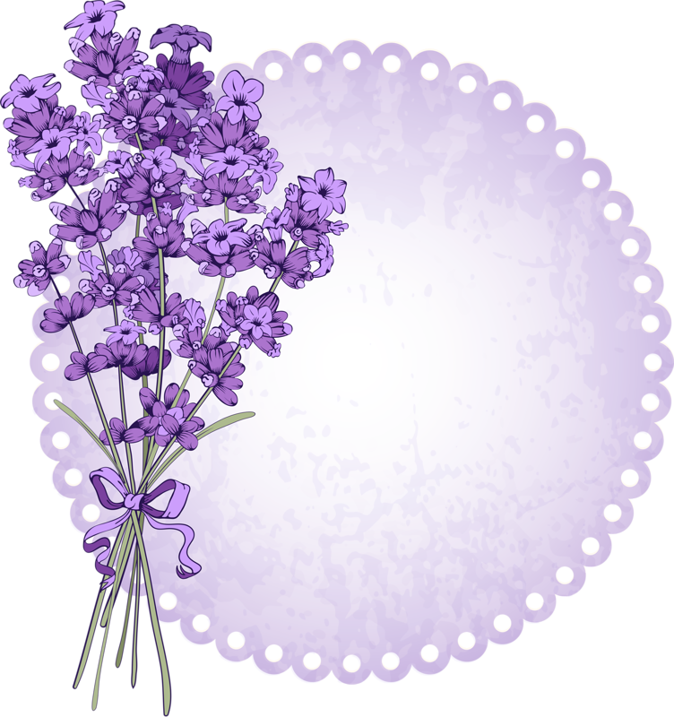 Lavender Watercolor Png Picture Royalty Free Download - Lavender Flower Background Vector (752x800), Png Download