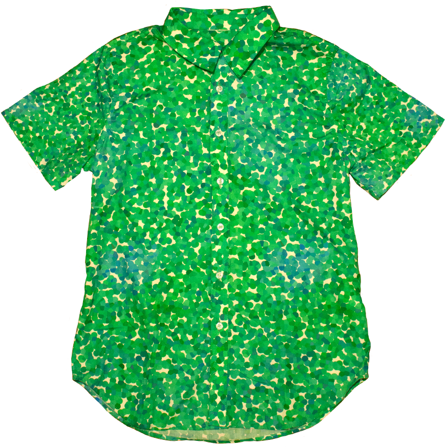 Seurat Fitted Dad Shirt In Foliage - Shirt (1024x1024), Png Download