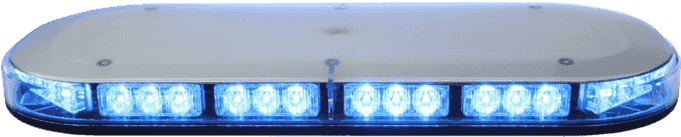 Led Light Bar - Police Blue Light Png (680x331), Png Download