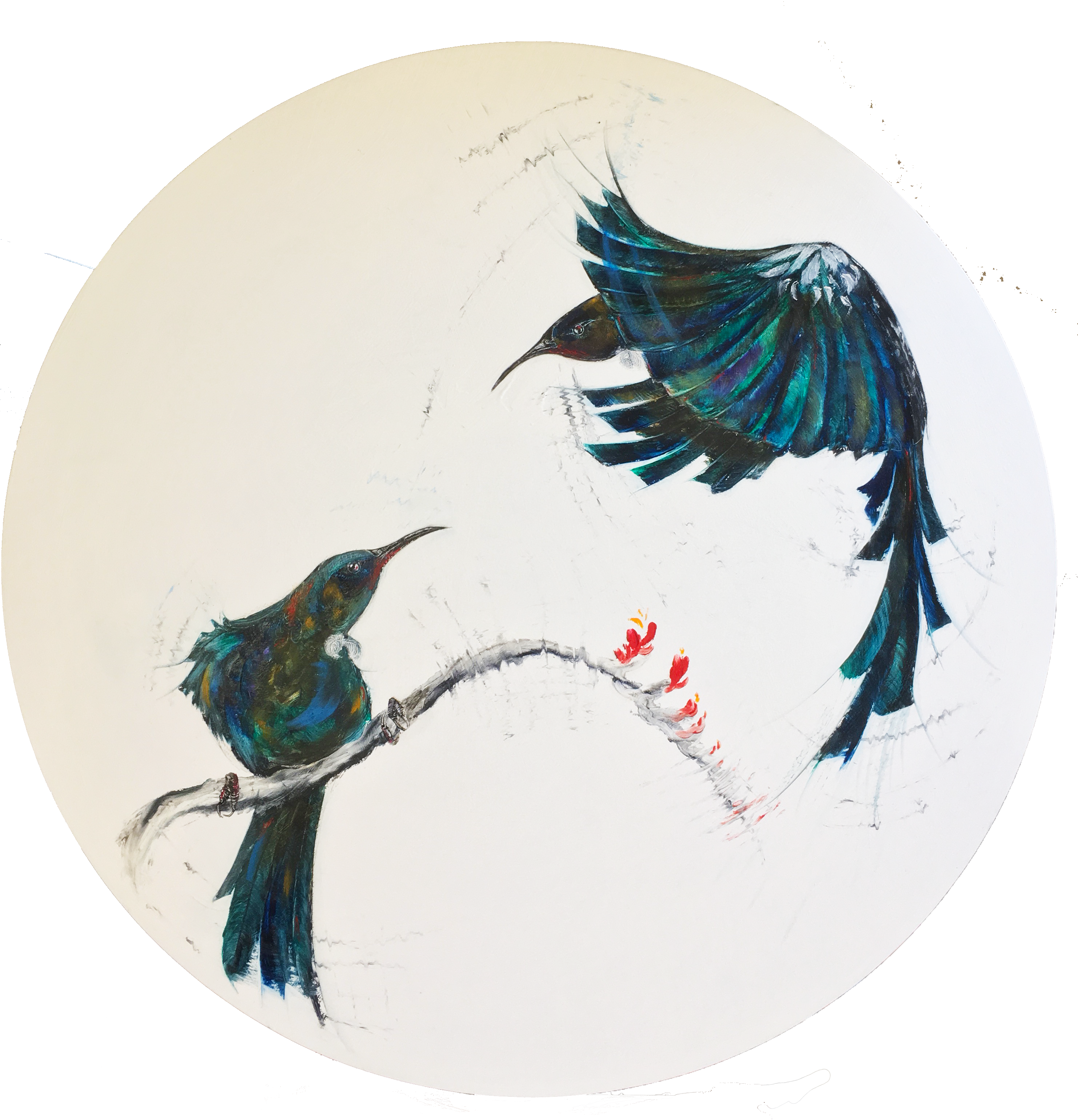Bluejay Drawing Abstract - Drawing (2964x3080), Png Download