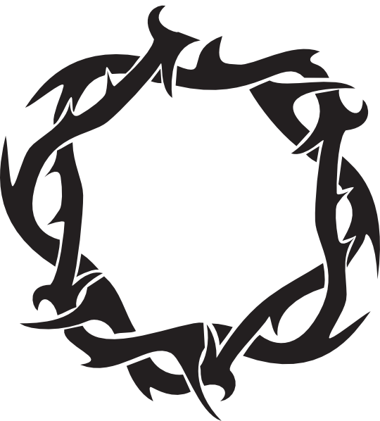 Crown Of Thorns Clip Art At Clker - Shadowhunter Family Symbols (540x598), Png Download