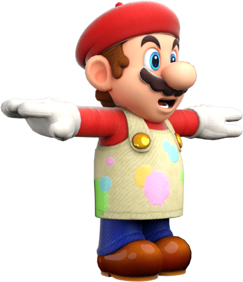 Download Zip Archive - Transparent T Posing Mario (750x650), Png Download