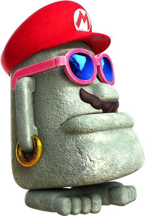 Moe-eye Mario - Super Mario Odyssey Statue (402x599), Png Download