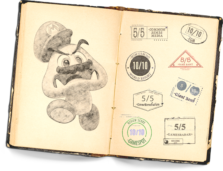 Super Mario Odyssey™ For The Nintendo Switch™ Home - Draw Mario And Cappy (780x599), Png Download