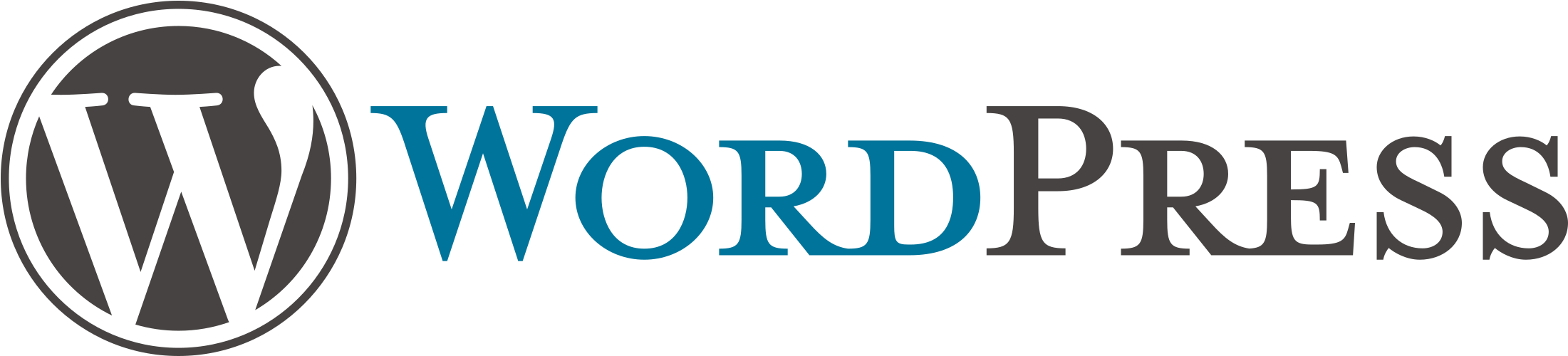 Open - Wordpress Logo Svg (2000x456), Png Download