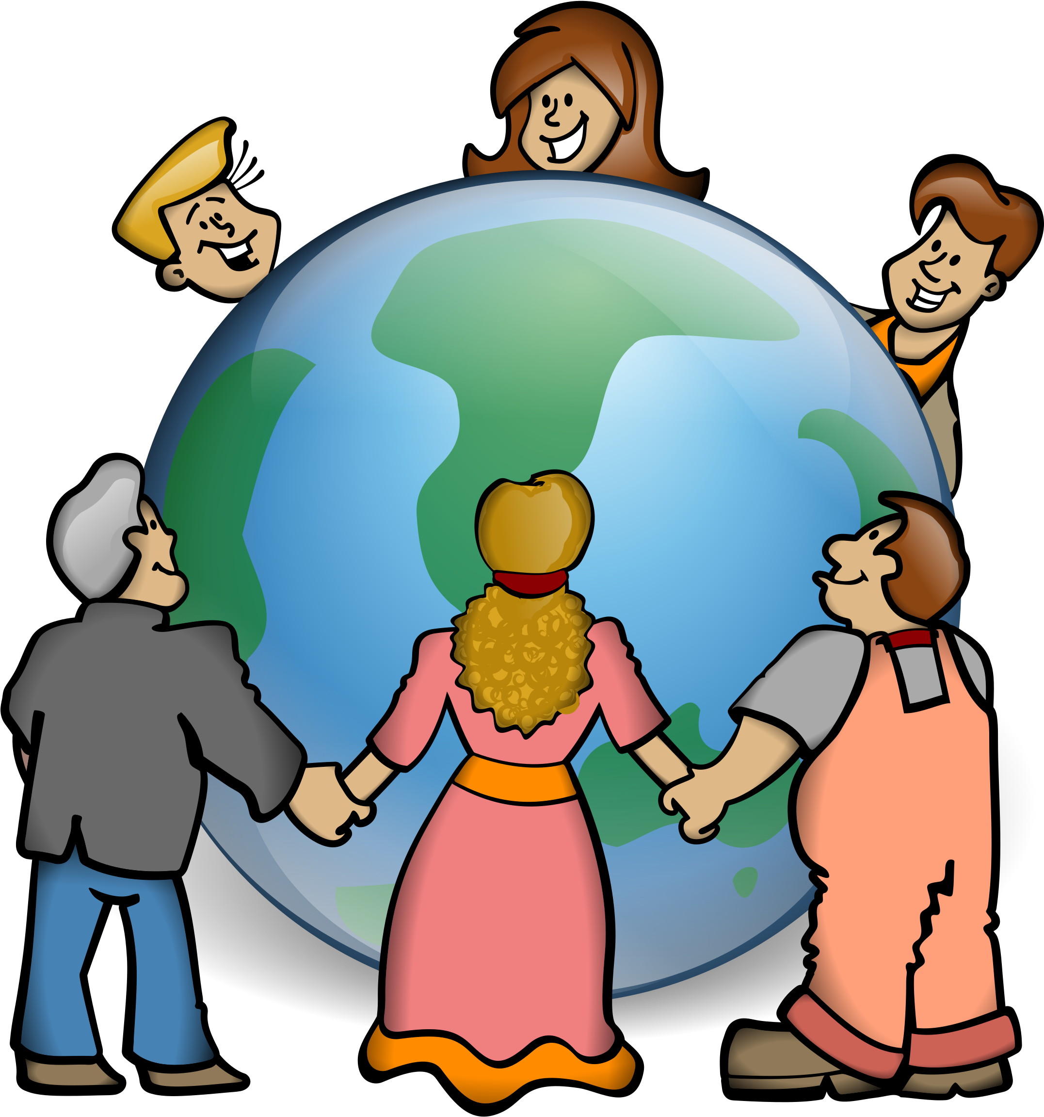Green Earth Clipart Free Clipart Images - World Population Day 2018 (700x700), Png Download