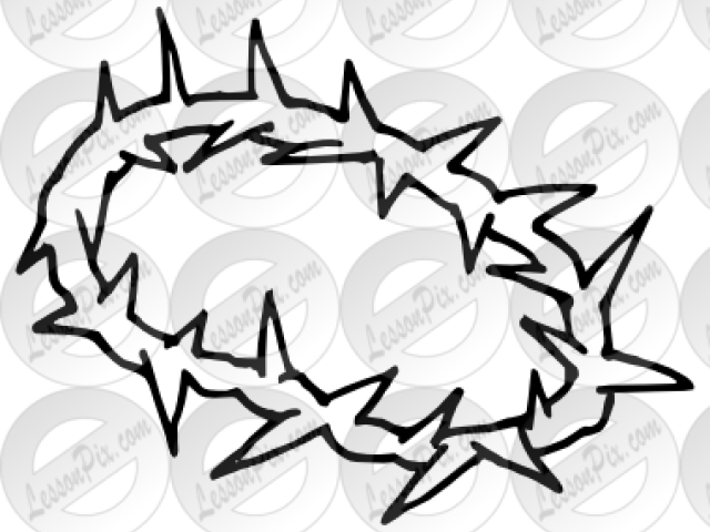 Thorn Crown Cliparts - Clip Art (640x480), Png Download