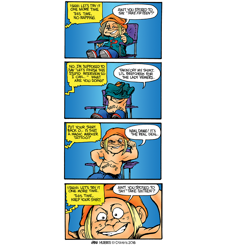 Hubris- Lights, Camera, Tomfoolery - Comics (980x955), Png Download