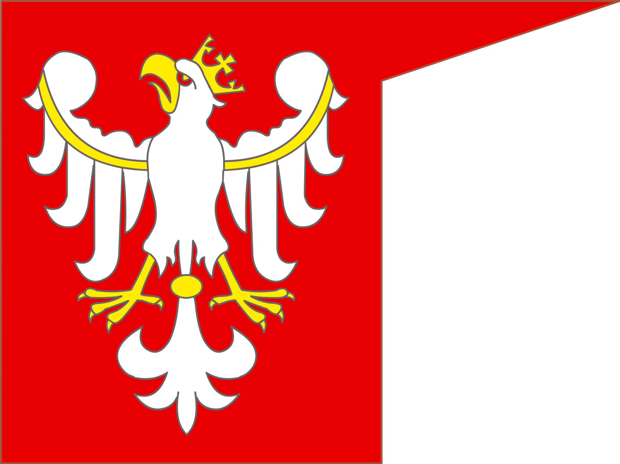 Major Political Events[edit] - Kingdom Of Poland Flag (2000x1498), Png Download