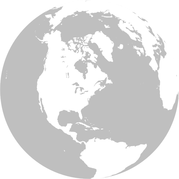 Gray Globe Clipart Png For Web (600x600), Png Download