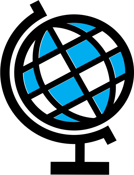 Globe Clipart Png - Clipart Globe (448x586), Png Download