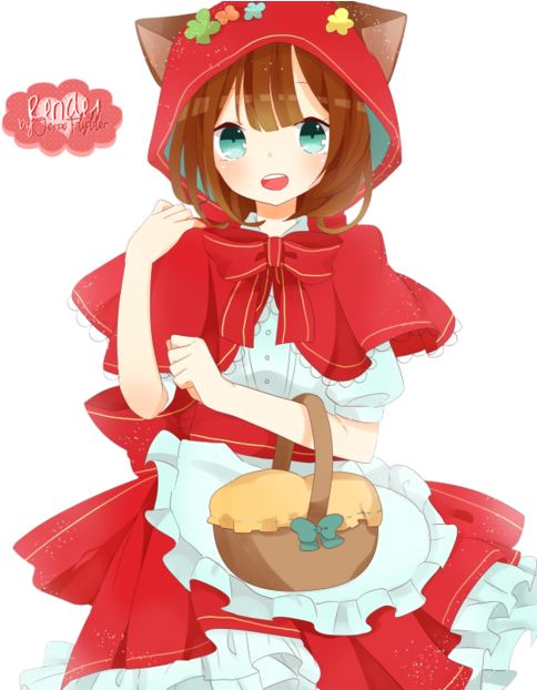 Large - Little Red Riding Hood (500x621), Png Download