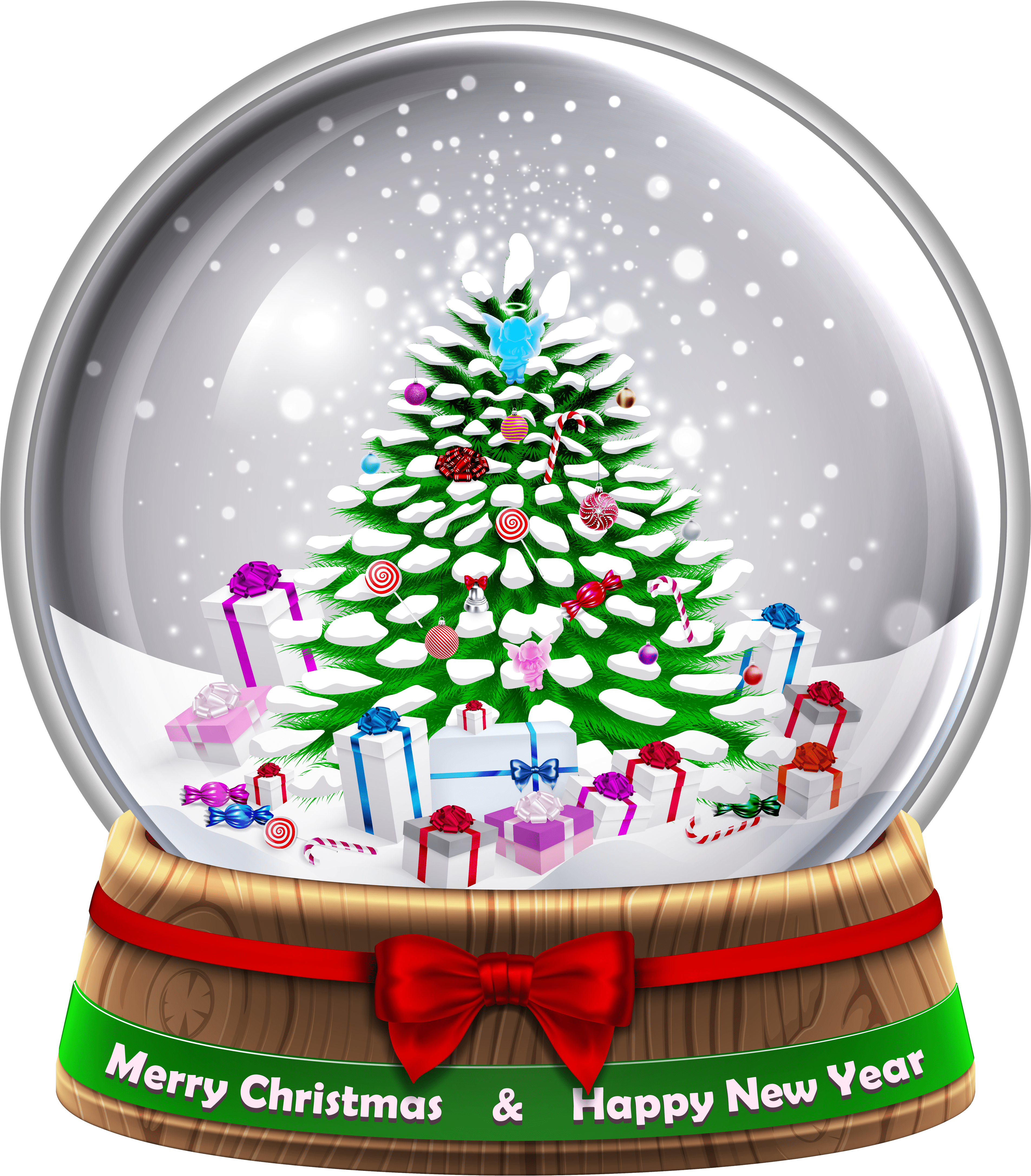 Transparent Snowglobe Png Clip Art Image - Christmas Snow Globe Clipart (526x600), Png Download