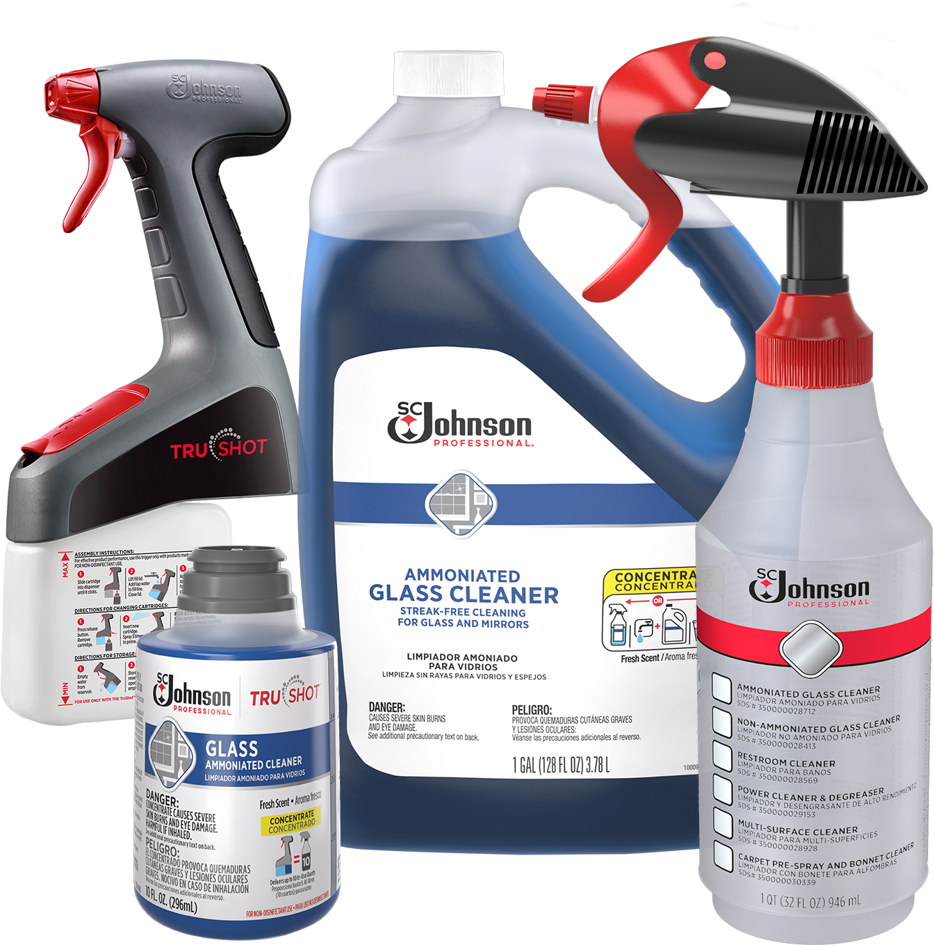 Streak-free Cleaning For Glass And Mirrors - Sc Johnson & Son Inc Sc Johnson Professional Trushot (1500x1500), Png Download