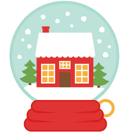 House Snow Globe Svg Scrapbook Cut File Cute Clipart - Christmas Snowglobe Clip Art (432x432), Png Download