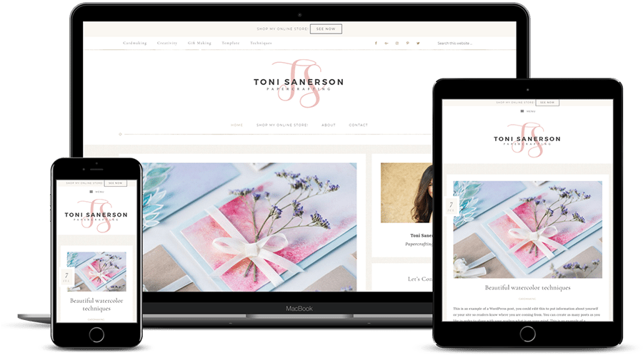 Toni Sanerson Genesis Blog - Responsive Web Design (900x533), Png Download