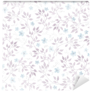 Seamless Pastel Floral Pattern - Girly Feminine Pattern (400x400), Png Download