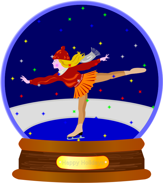 Free Clipart - Snow Globe Clipart (727x800), Png Download