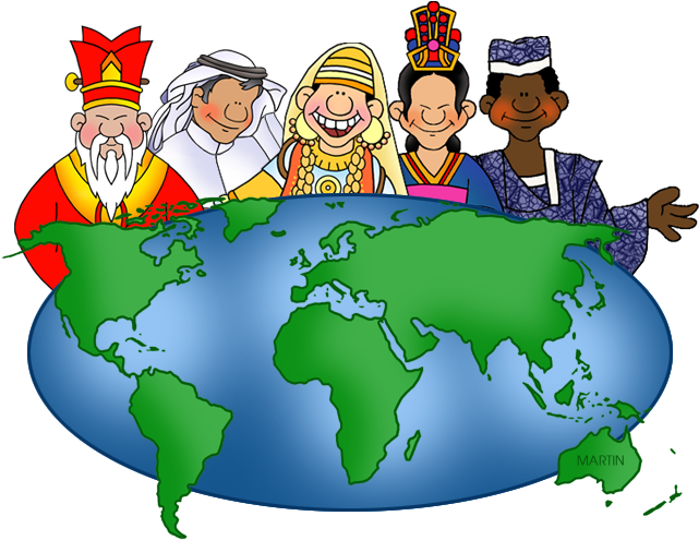 Globe Clipart Ancient - Phillip Martin Clipart World (648x514), Png Download