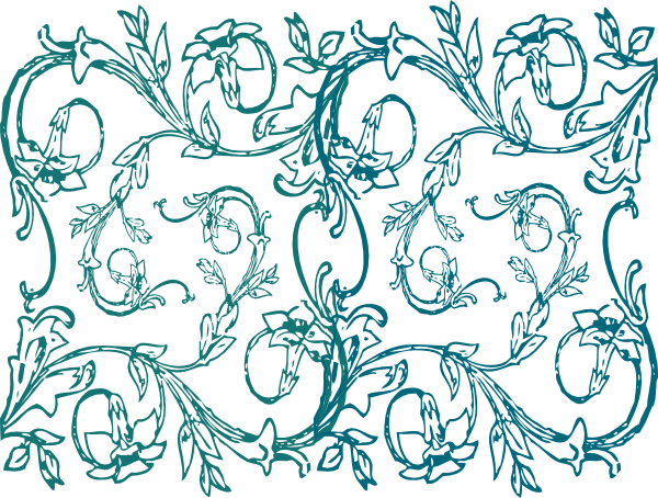 Blue Flower Decor Svg Clip Arts 600 X 454 Px (600x454), Png Download