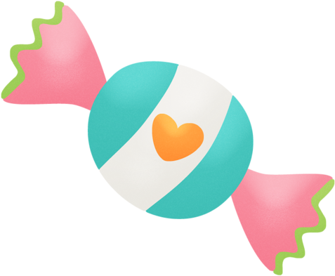 Banner Transparent Candy Clipart Png - Cute Candy Clipart (500x415), Png Download