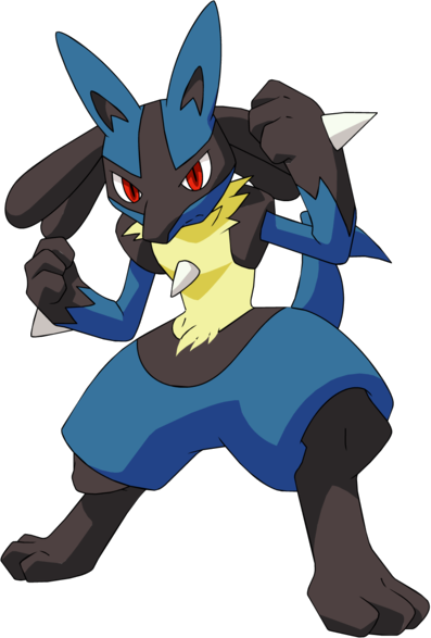 Pokémon- Lucario - Pokemon Lucario (397x587), Png Download
