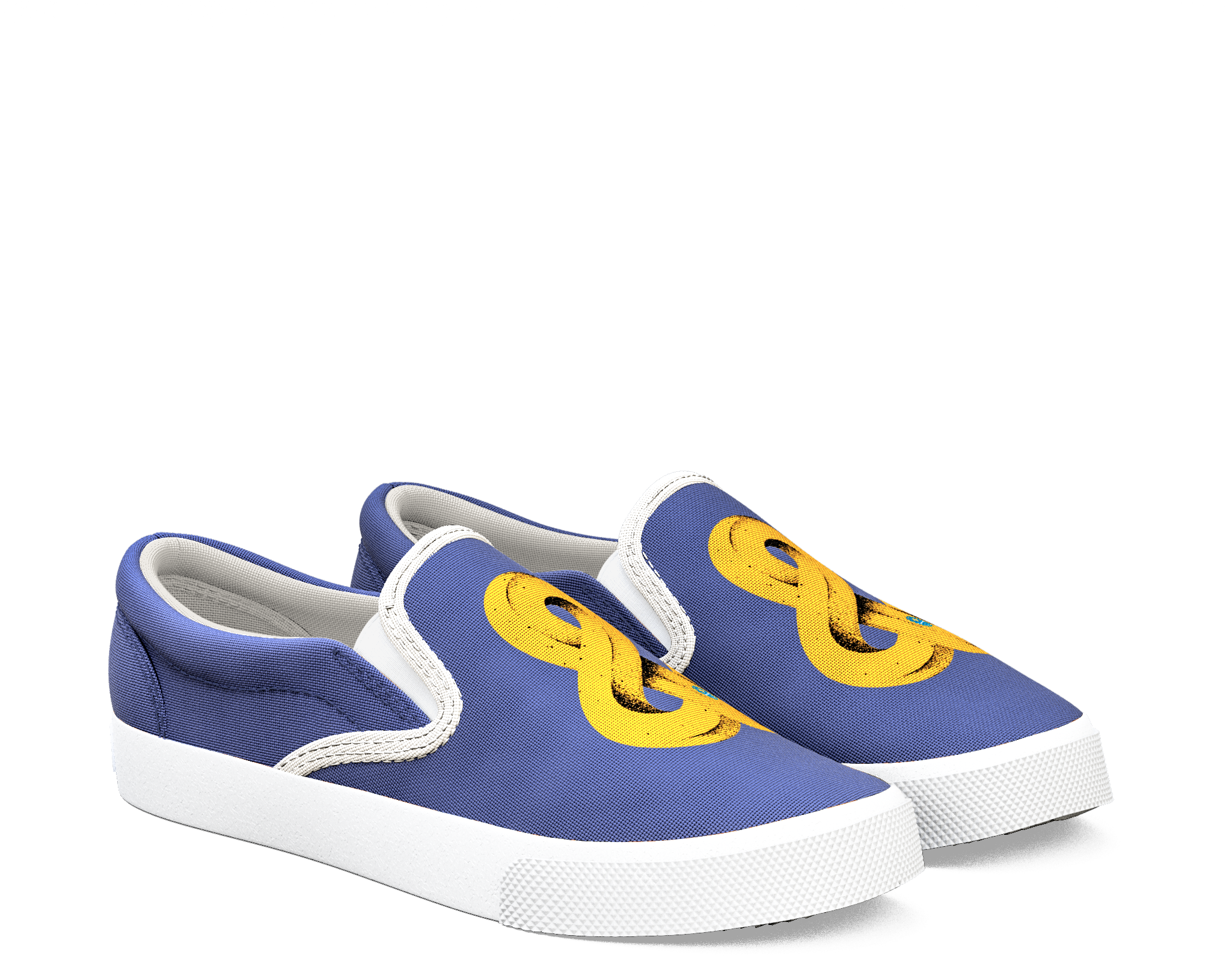 60610 1444 606 Bananda Brentschoepf Blueyellow Unisex - Trending Shoes Rainbow Unicorn 2018 (2048x2048), Png Download