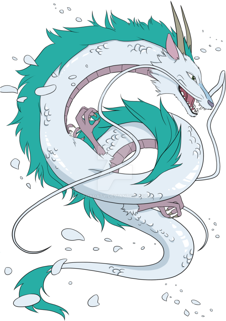 Miyazaki Drawing Sketchbook Stock - Spirited Away Haku Dragon (752x1063), Png Download