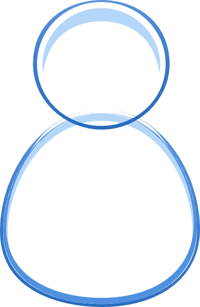 Person Outline 2 Svg Clip Arts 390 X 599 Px (390x599), Png Download