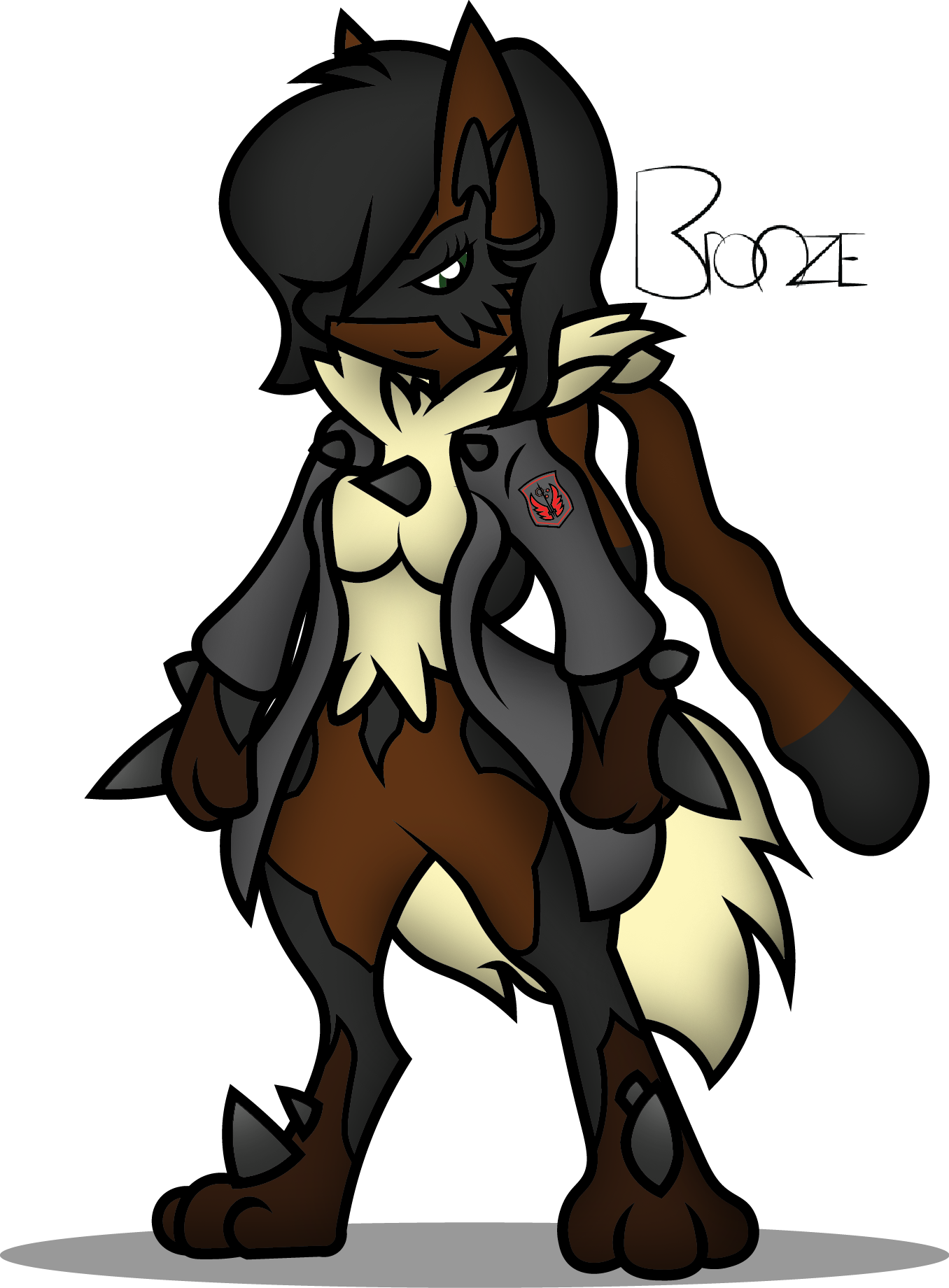 Mega Lucario Bronze (1356x1841), Png Download