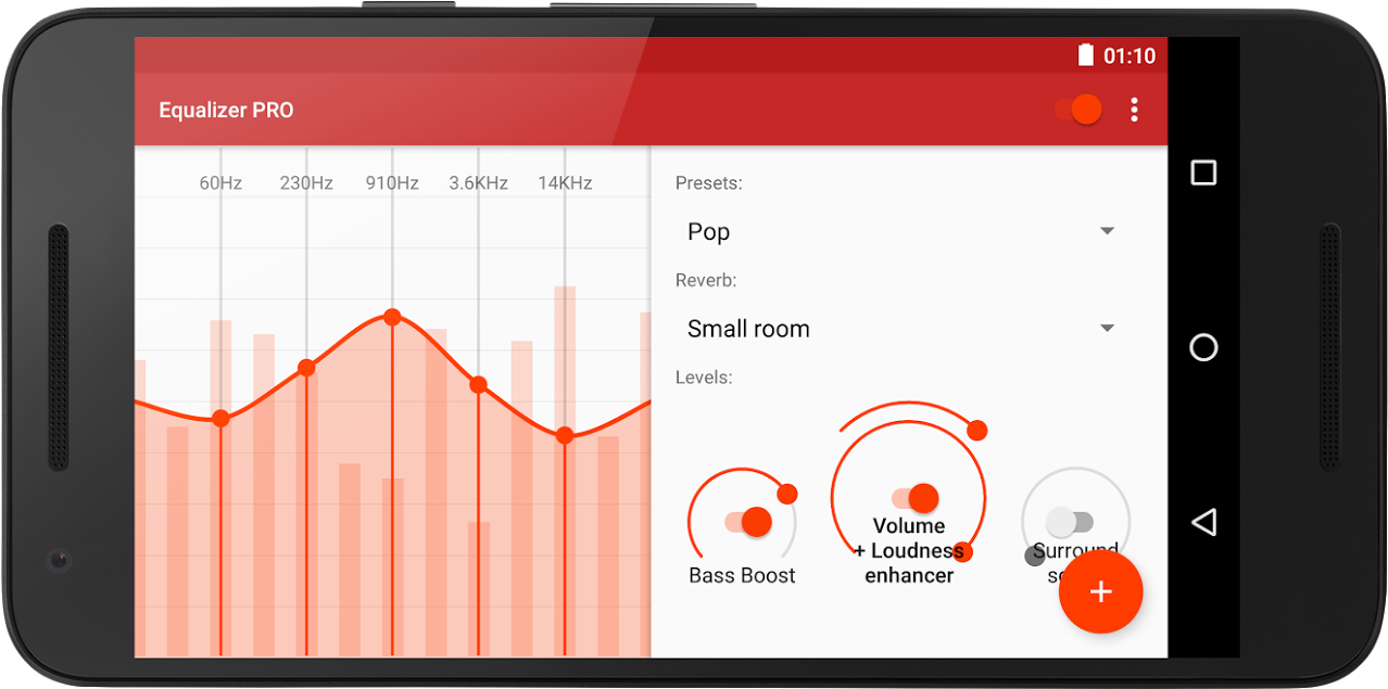Equalizer Equalizer Equalizer - Android (1543x900), Png Download